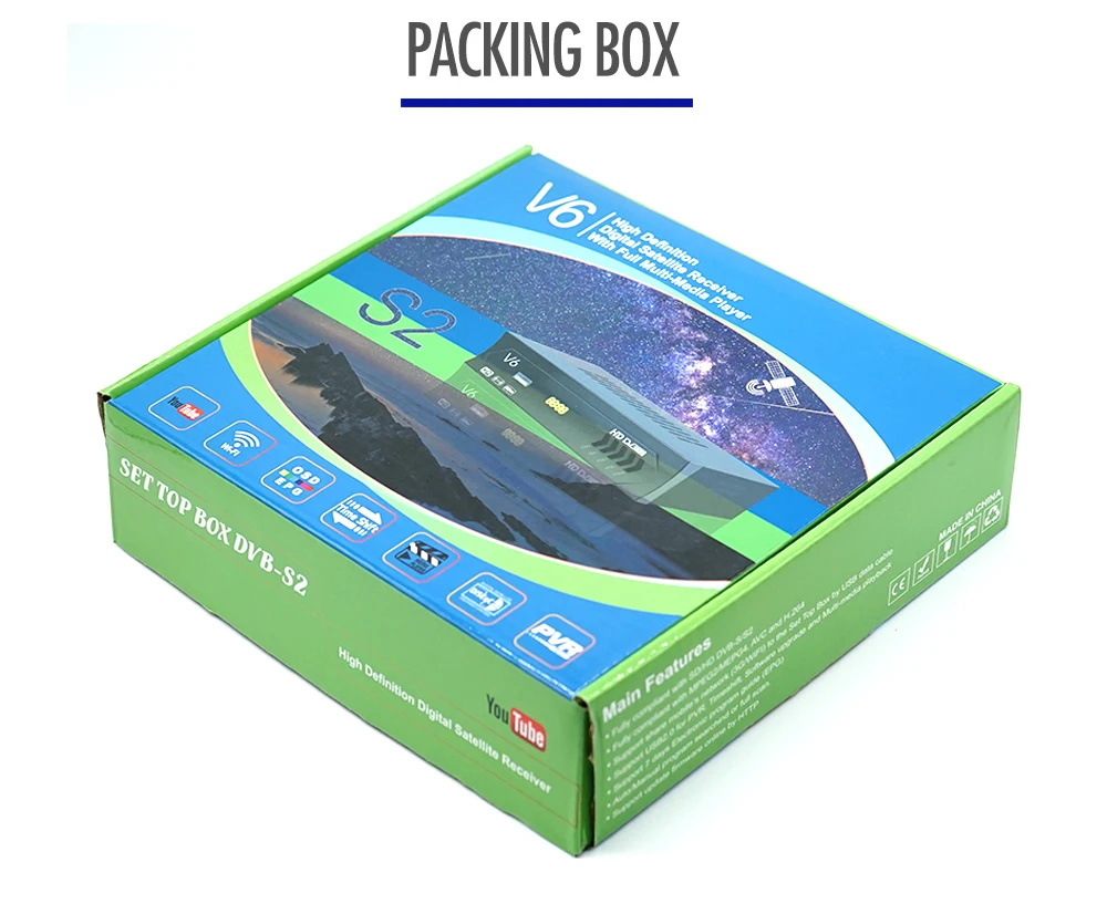 

Newest DVB S2 HD 1080P Satellite TV Receiver Satellite Receiver Europe Decoder Support Youtube Power Vu Biss TV Tuner