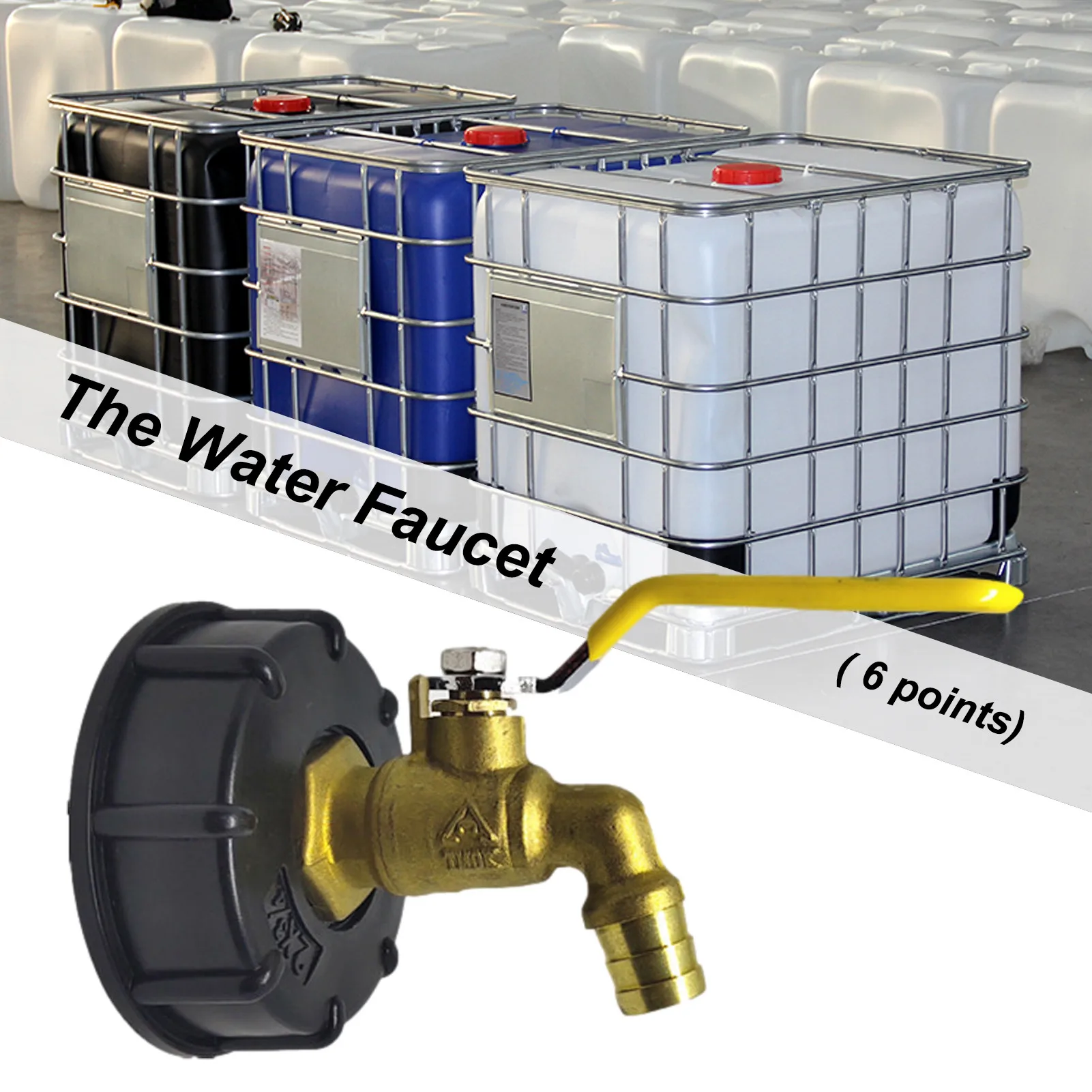 Выходной кран IBC резервуар для воды латунный переключатель садового орошения