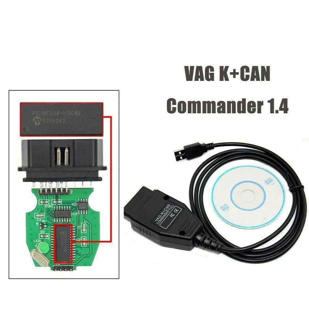 Diagnostic Cable Tool USB OBD Interface Test Line VAG K+CAN With Switch Automobile Fault Detection for VW AUDI |