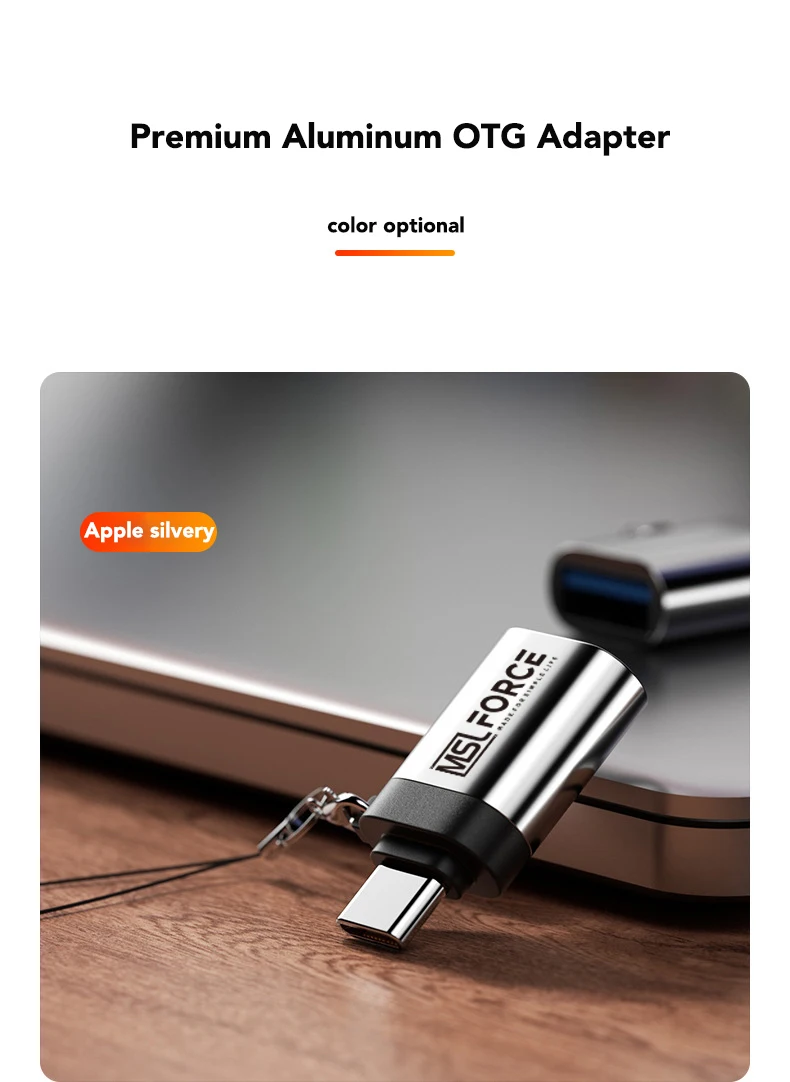 Адаптер USB C OTG Thunderbolt 3 0 Женский адаптер с брелоком для Macbook pro Air Samsung S10 S9 | Мобильные