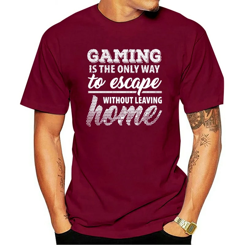 

2021 Fashion 100% Cotton O-neck T-shirt Homens De Jogos A Única Maneira De Escapar Sem Deixar Legal Das Mulheres Top