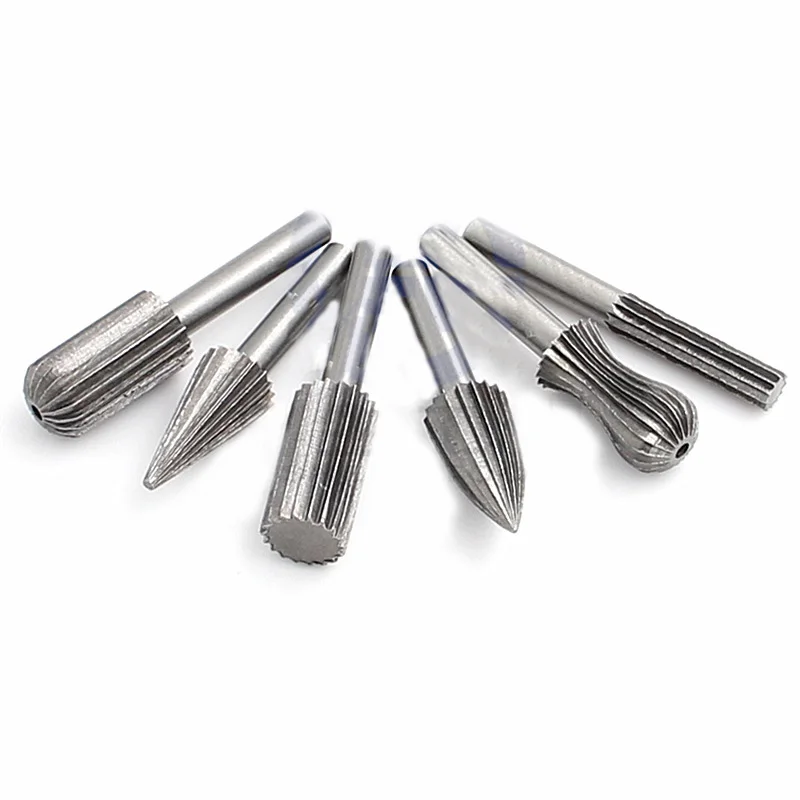 6 шт. деревообрабатывающее гравировальное шлифовальное сверло для вращающихся