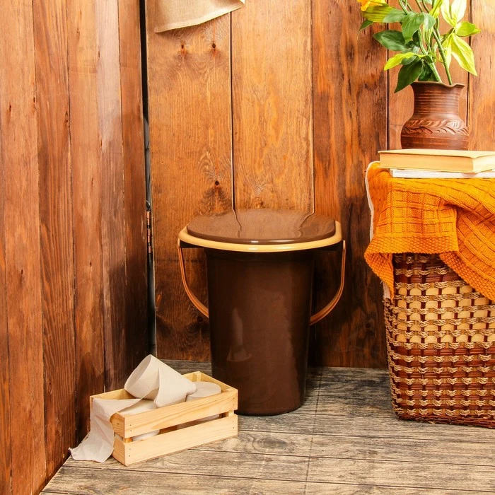 Ведро-туалет 17 л коричневый |