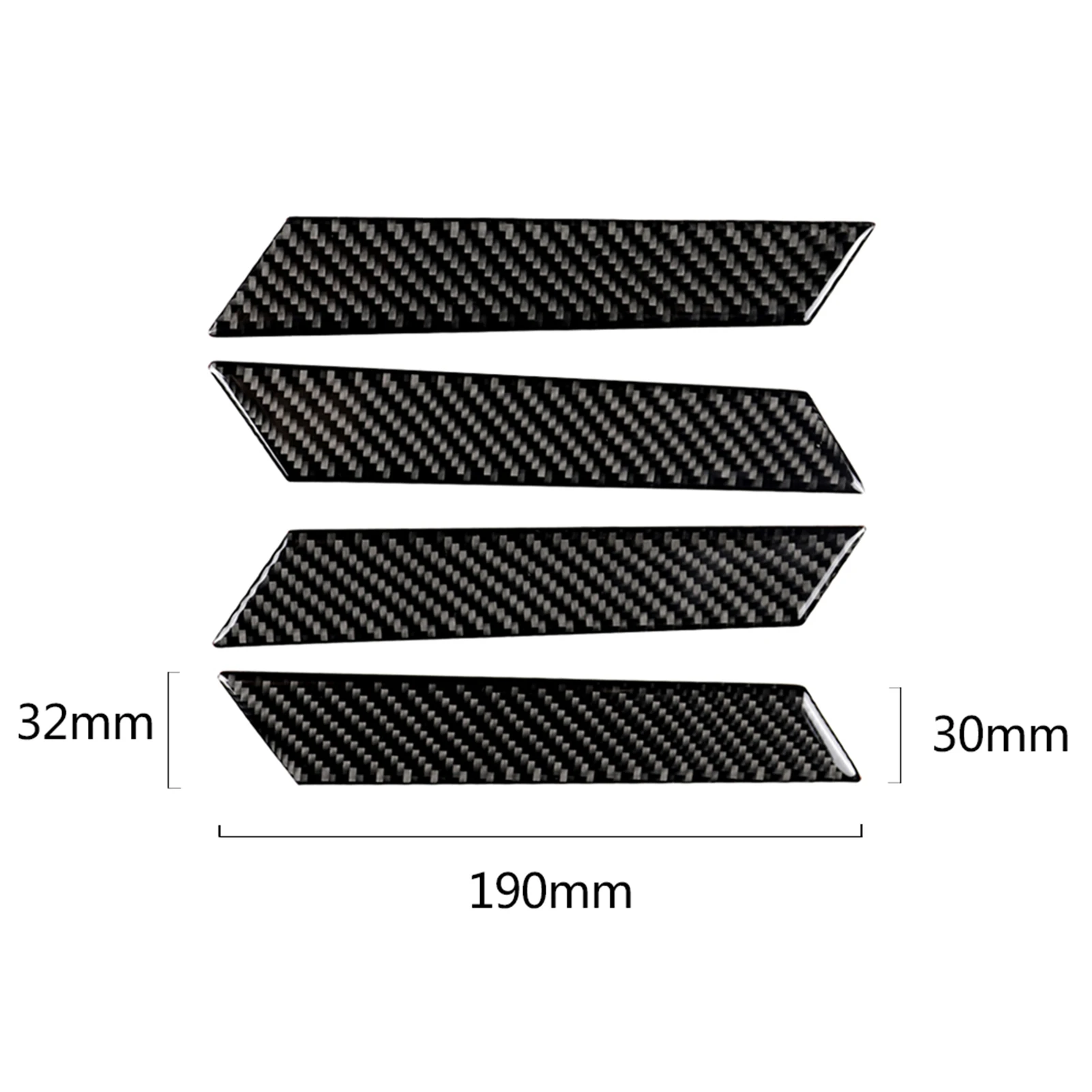 

4Pcs/Set Carbon Fiber Covers Car Door Handle Decorative Stickers for VW Golf 7