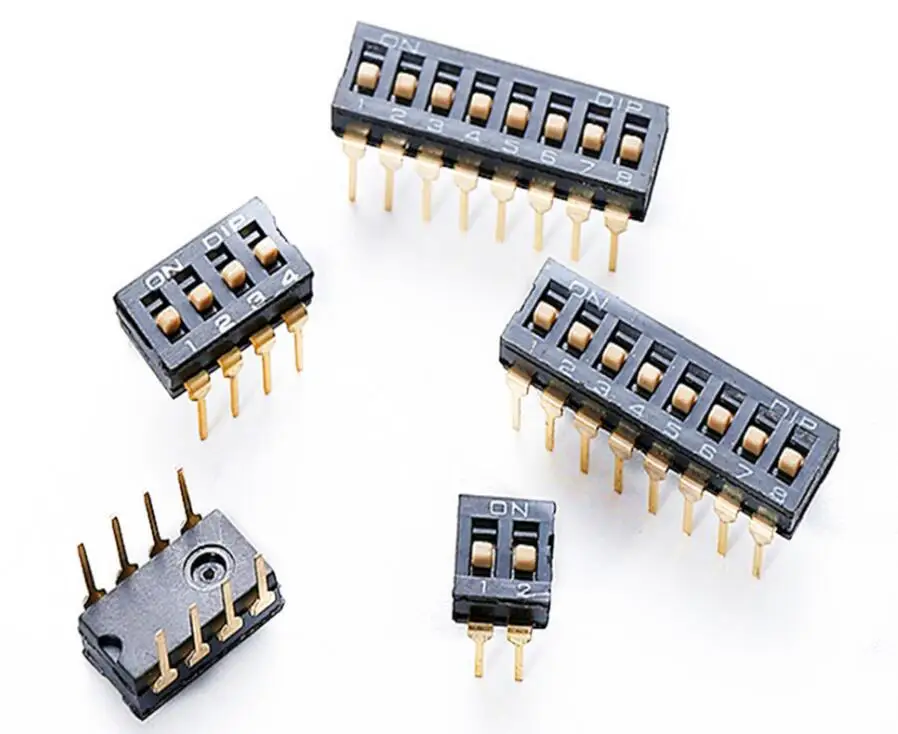 

10pcs/lot Slide Type Switch Module 2P 3P 4P 5P 6P 8P 2.54mm Position Way DIP Black Pitch Toggle Switch Black Snap Switch