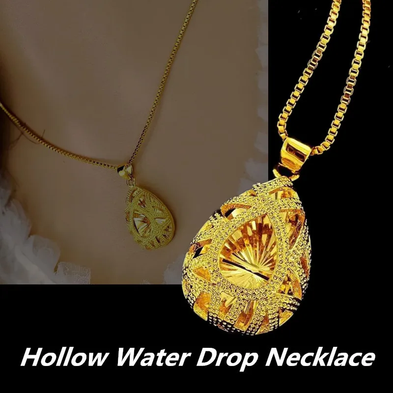 

3 Styles Thick Myrtle Heart-Shaped Drop Pendant NecKLACE for Women Brass Imitation and Gold Jewelry Accessories 2021