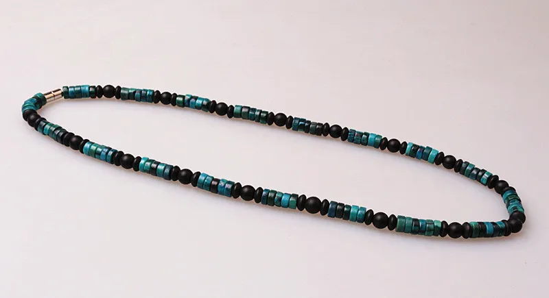 Ожерелье с зеленым натуральным камнем для мужчин и женщин гавайский серфер