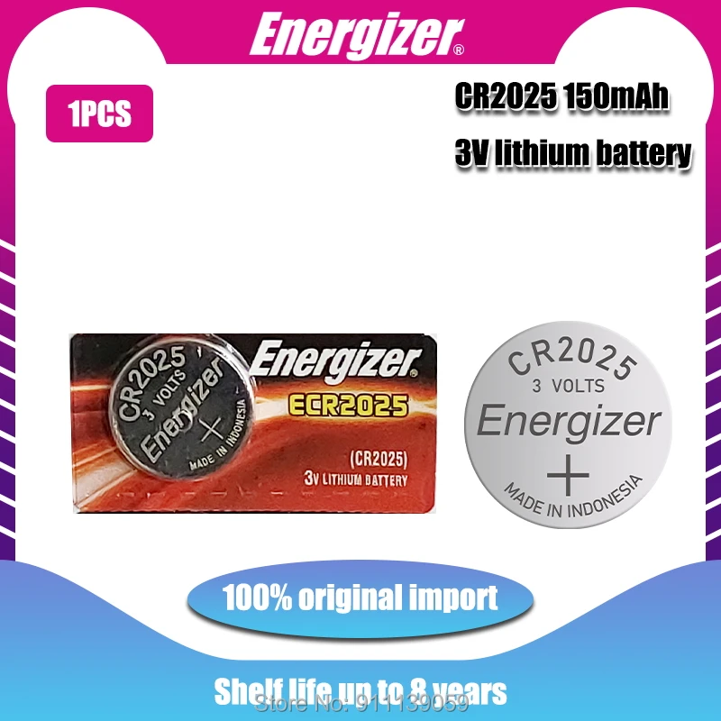 100% Оригинальный Energizer cr2025 аккумуляторы таблеточного типа для цифровой камеры