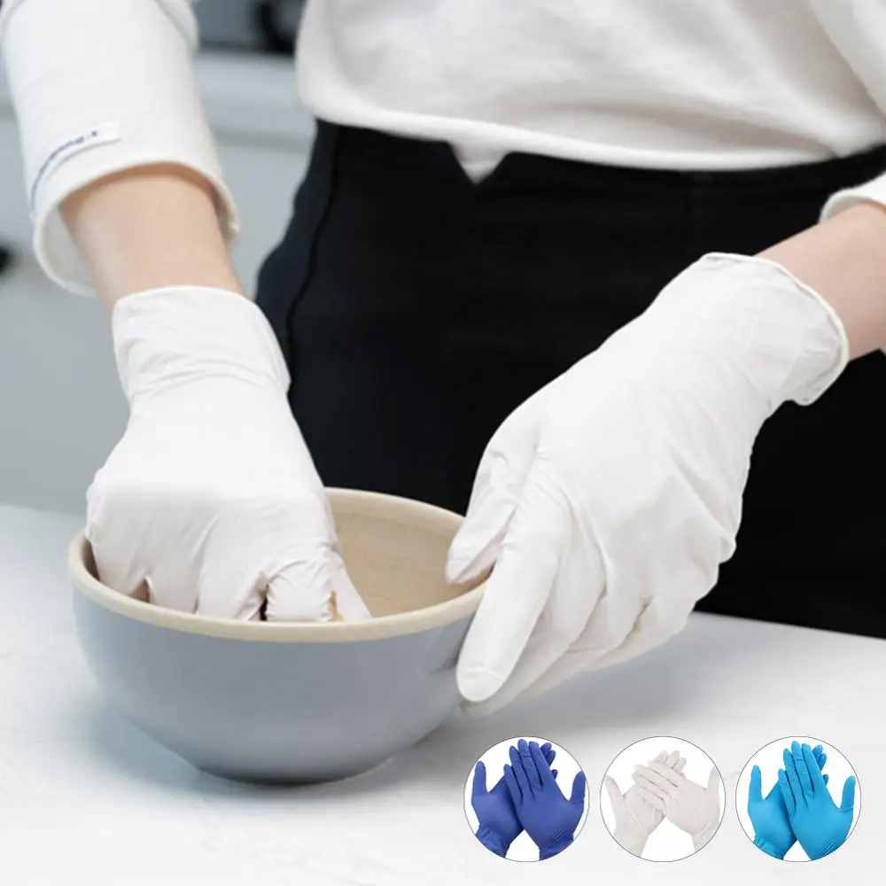 50 пар одноразовые латексные перчатки для тату универсальная нитриловая перчатка