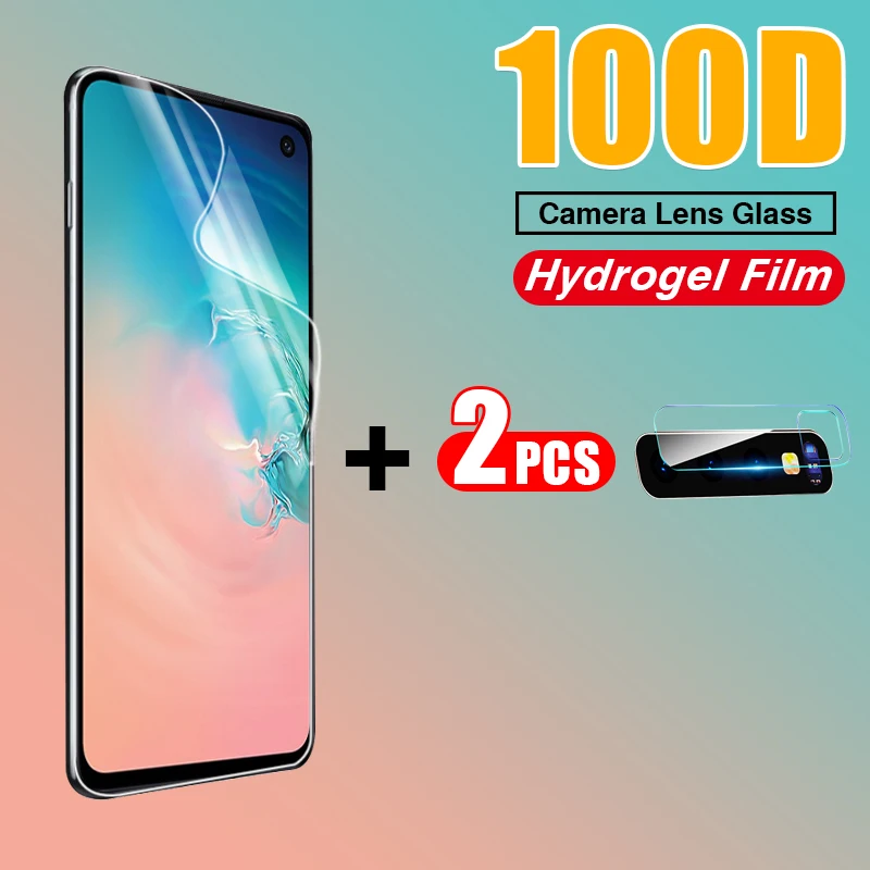 100D Гидрогелевая мягкая пленка для samsung Galaxy S10 S8 S9 PLus S10E Note 10 Pro защитная переднего