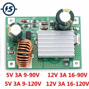 Понижающий модуль питания, 9 В, 12 В, 24 В, 36 В, 48 В, 72 в, 120 в до 5 В, 12 В, 3 А, неизолированный понижающий преобразователь DC-DC