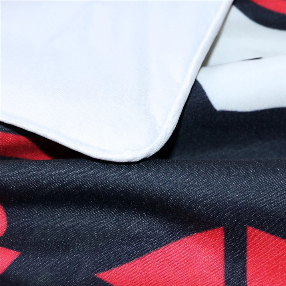 

Custom Made Digital Printing 3D Skull Bedding Sets Flowers Sugar Skull Duvet Cover With Pillowcase King Queen Size bedclothes