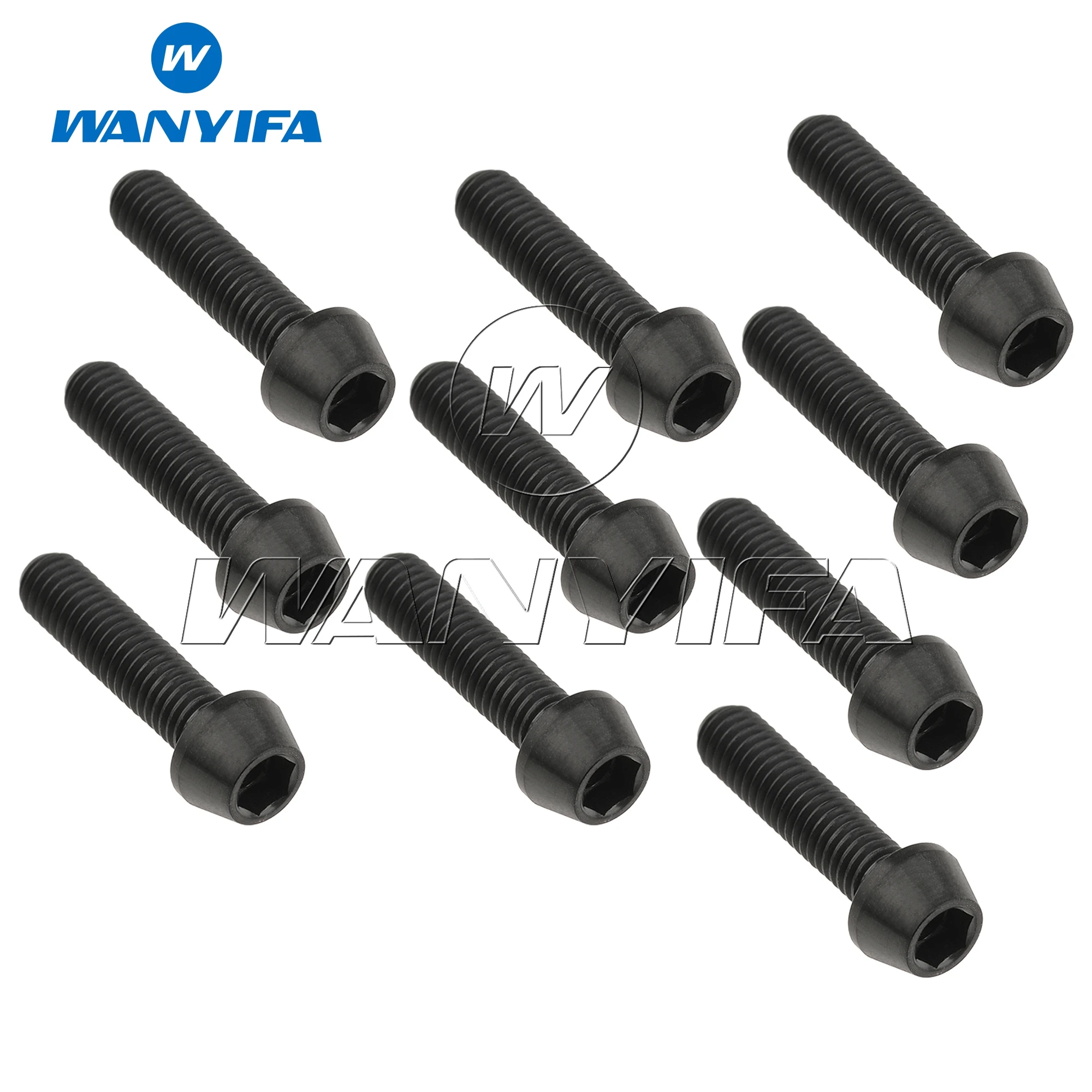 Титановый Ti болт Wanyifa m5x20 мм конический шестигранный винт с шестигранной головкой