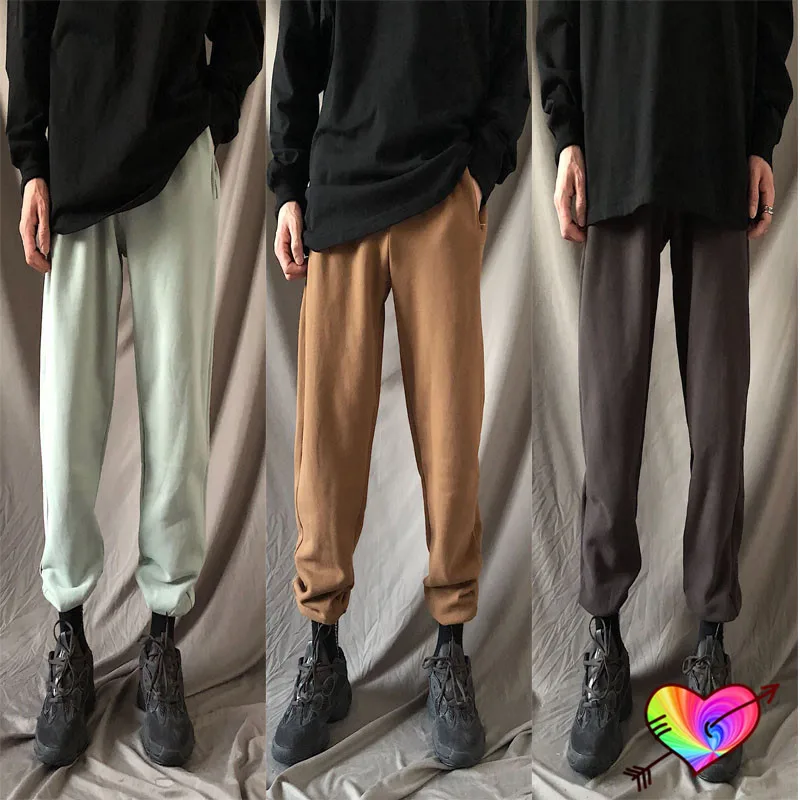

2021 Zipper Pocket Season 6 Pants High Quality Plus Velvet Fleece Solid Season Trousers Kanye West Sweatpants 5