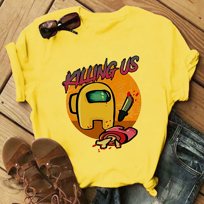 

Among Us Game Women T Shirt Girl Kawaii Summer Cartoon Graphic Tees Tosp Female Funny Harajuku Unisex Fashion Streetwear