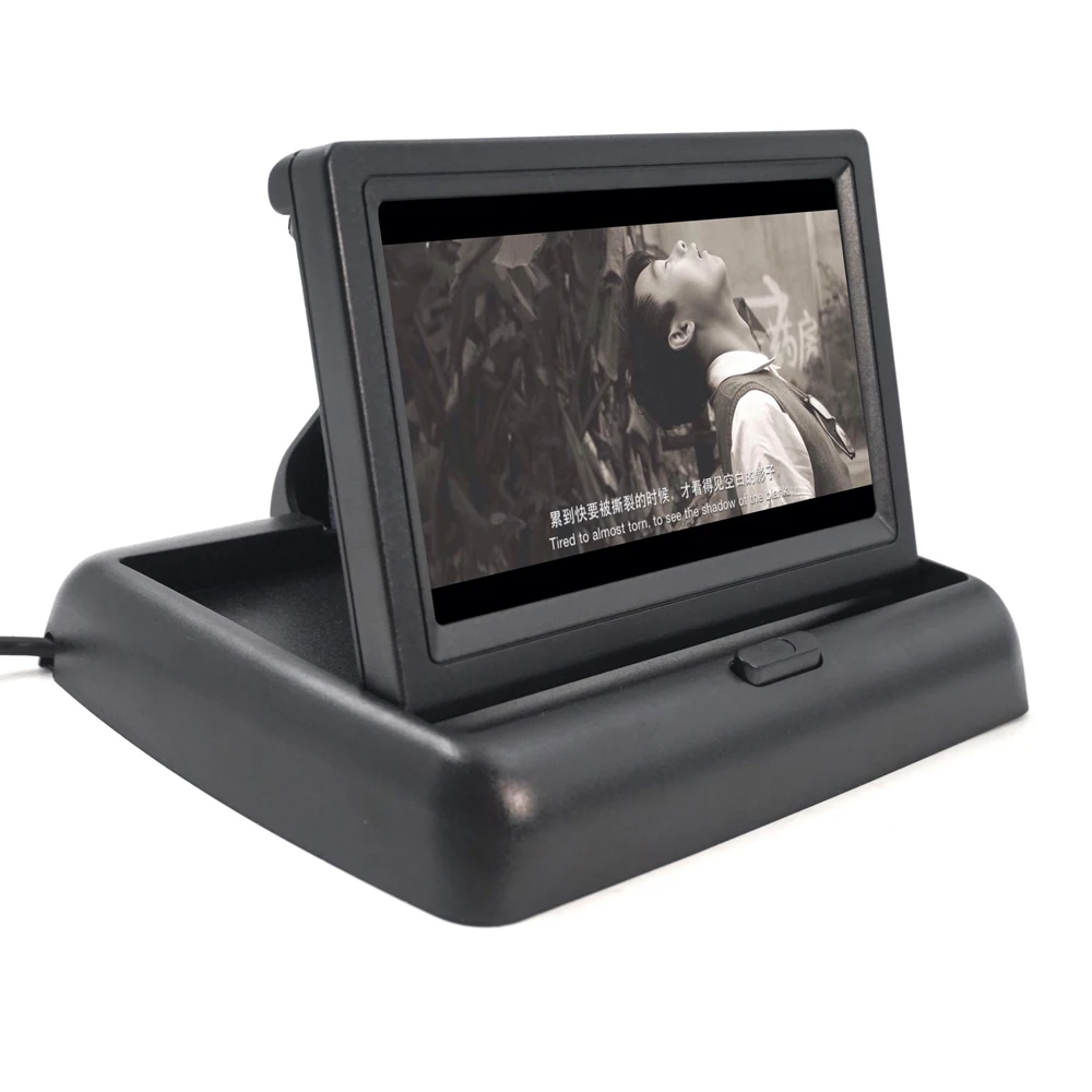 Carsanbo Wireless Rear View Camera Vehicle Foldable Monitor Video System Car Parking Monitor With Reverse Camera Optional