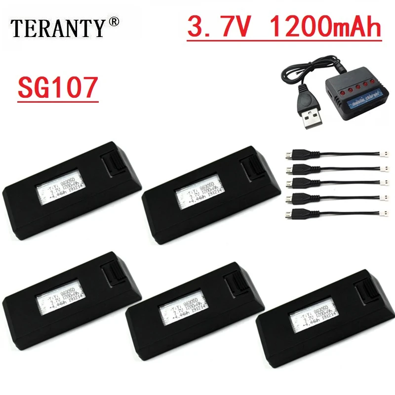 

Запасные части для мини-дрона SG107, 3,7 в, 1200 мАч, литий-полимерная батарея, складной Квадрокоптер, Радиоуправляемый Дрон, вертолет, аксессуары ...