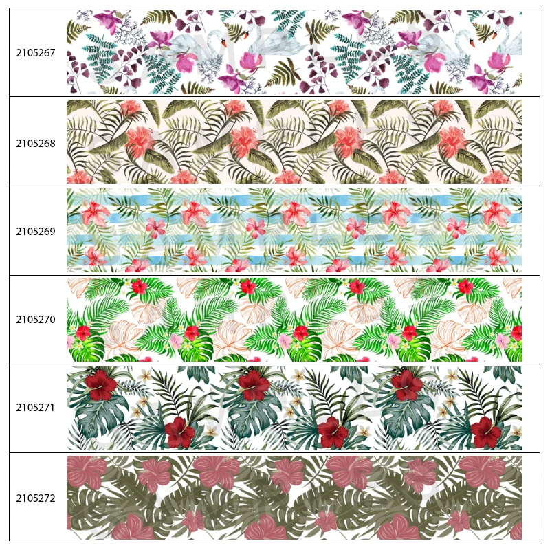 

10yards Summer Flowers Printed Grosgrain Ribbon For Hair Bows DIY Crafts Handmade Accessories