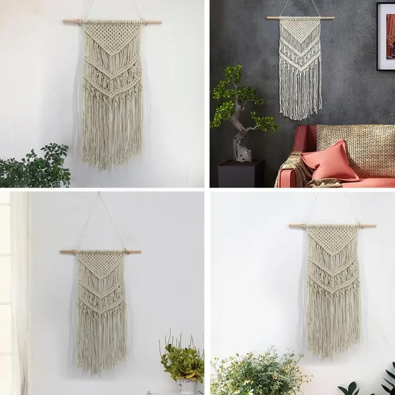 Гобелен из макраме настенный Свадебный декор экологически чистый хлопок
