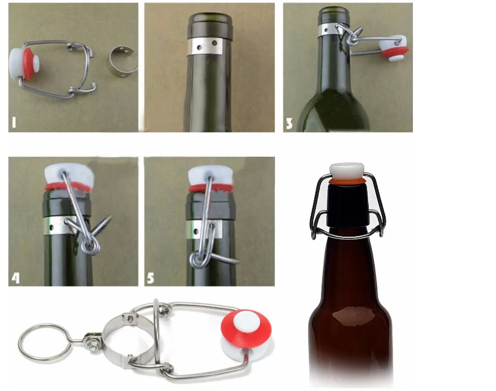 12 шт. Ez крышка флип Топ пробка корень пивные бутылки Замена качели Топы Homebrew ПИВОВАРЕНИЕ вино пробки