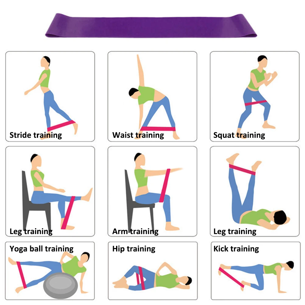 

4Pcs Yoga Equipment Set Yoga Blocks Stretching Strap Resistance Loop Band Exercise Band Fitness Gym Yoga Blocks Band Sets