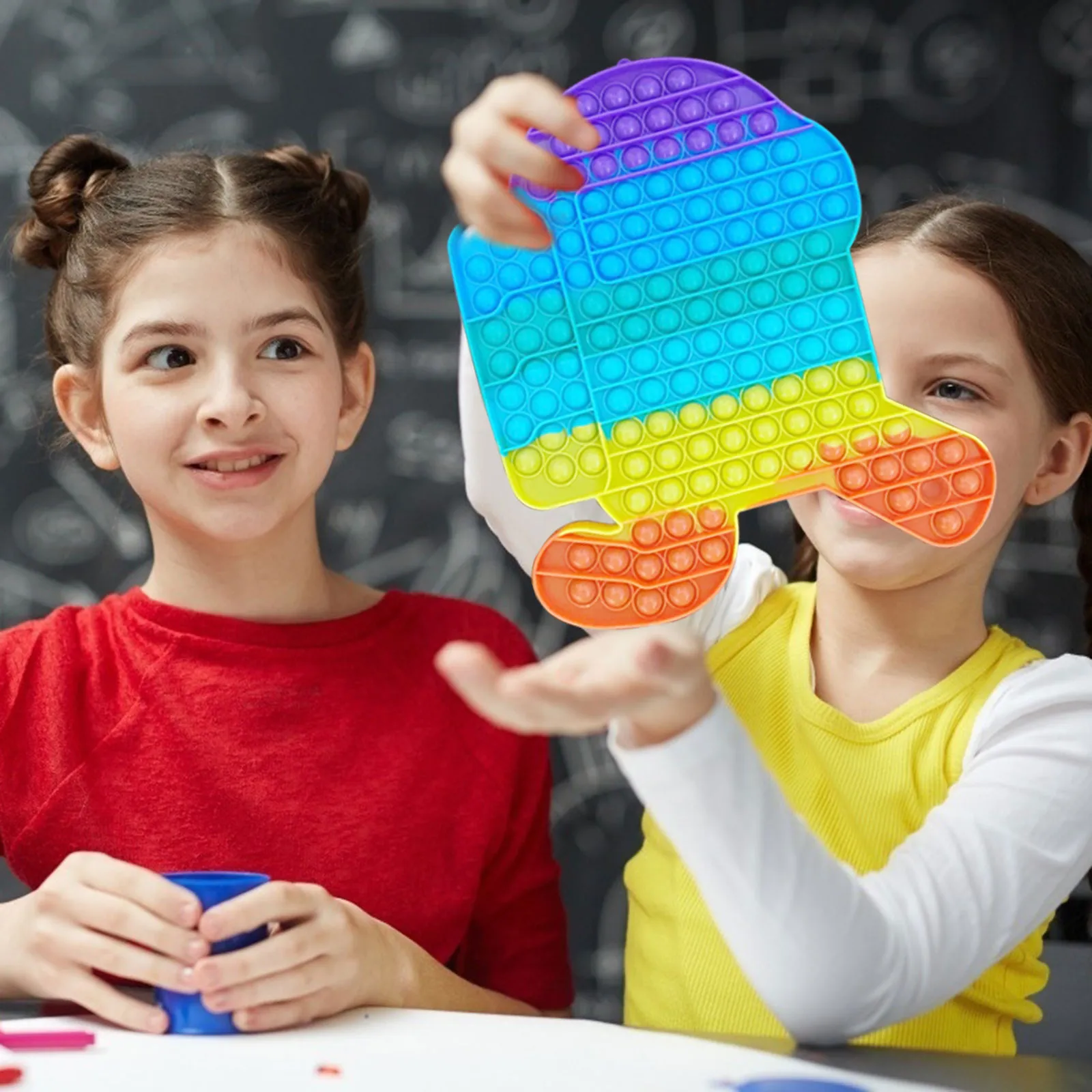Fidget Juguetes | Juguetes Fidget | Fidget juguetes Popits empujar burbuja sensorial dedo juguetes para los ni&ntilde;os de alivio de estr&eacute;s autismo antiestr&eacute;s juguete de descompresi&oacute;n para apretar-4