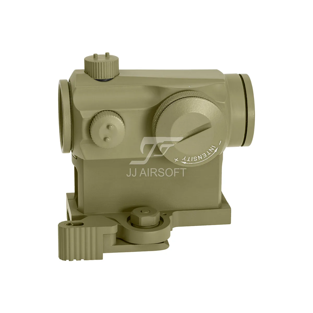 JJ Airsoft Micro 1x24 красная точка с креплением QD Riser (черный/коричневый)|red dot|jj airsoftmicro red dot