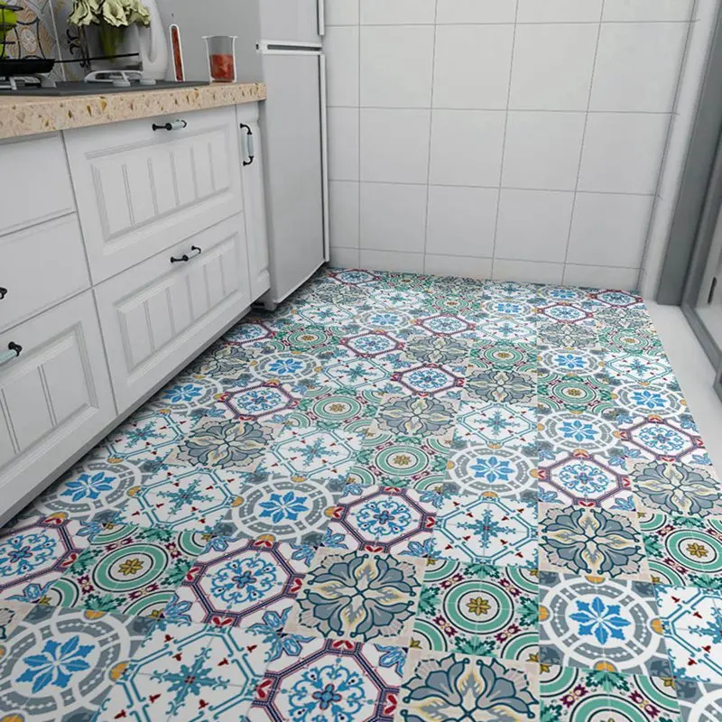 5 шт. Нескользящие 3D наклейки в богемном стиле настенные для ванной комнаты