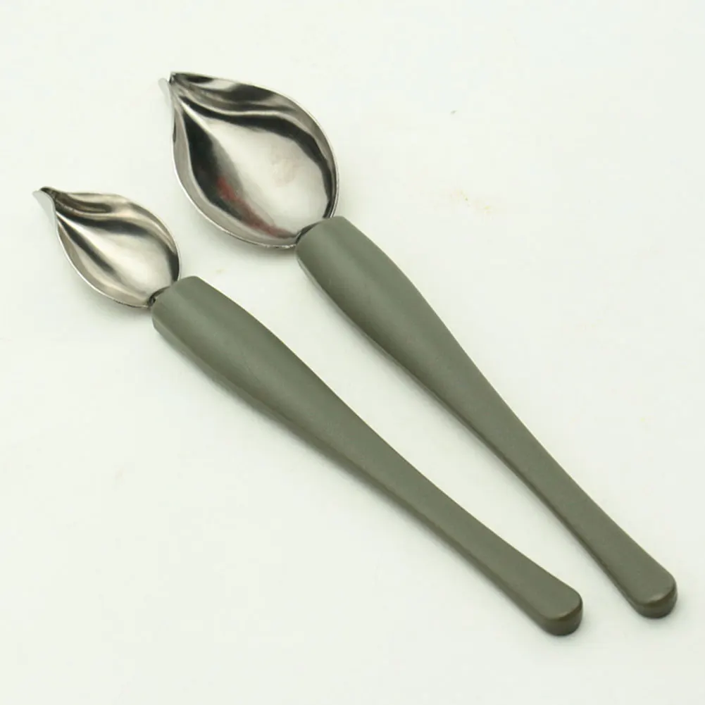

Creative Deco Spoon Decorate Sushi Bakeware Food Draw Tool Stainless Steel Portable Mini Sauce Cake Coffee Spoon Kitchen Home
