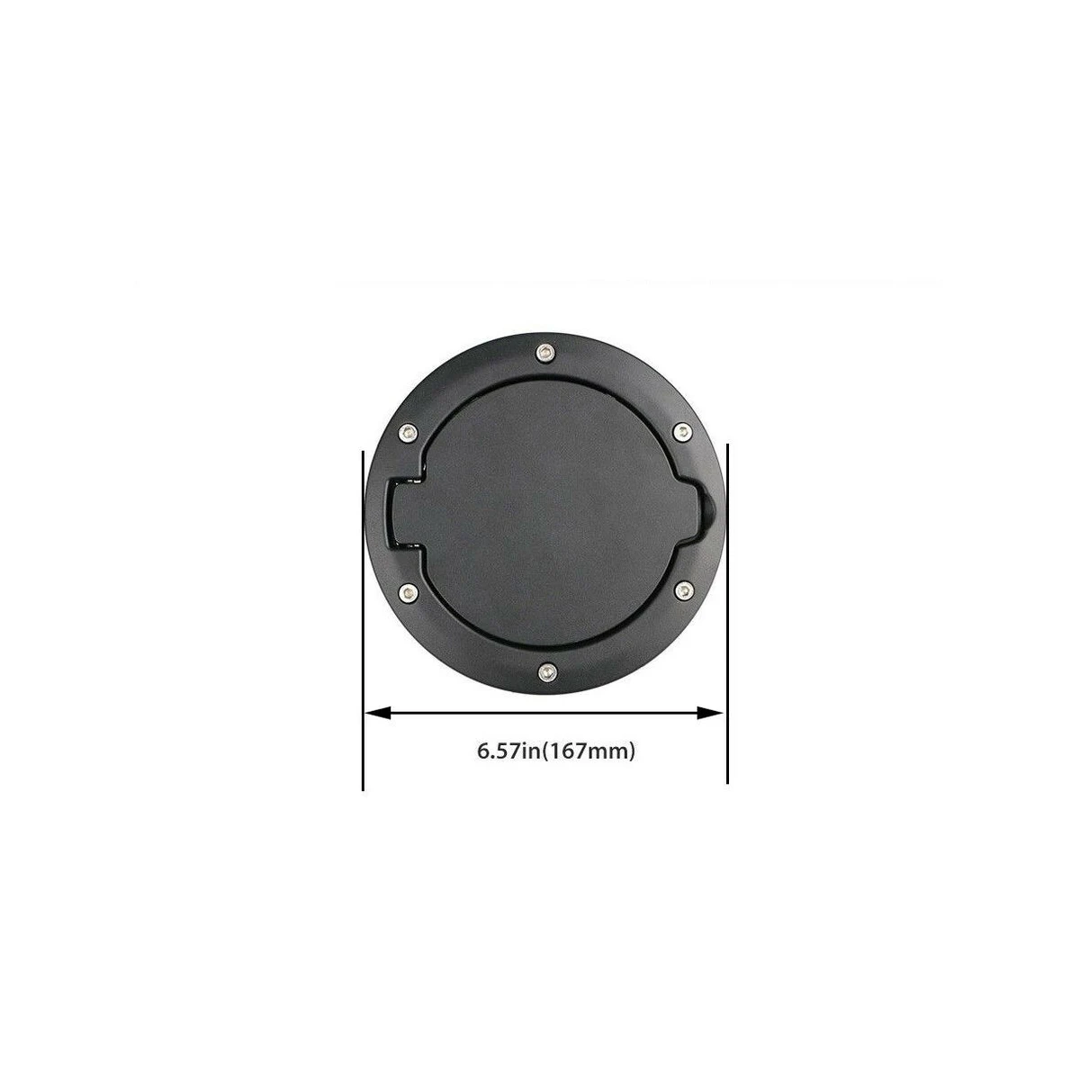 Черный металл + ABS крышка крышки топливной двери Газа для 2007-2018 Jeep Wrangler JK |