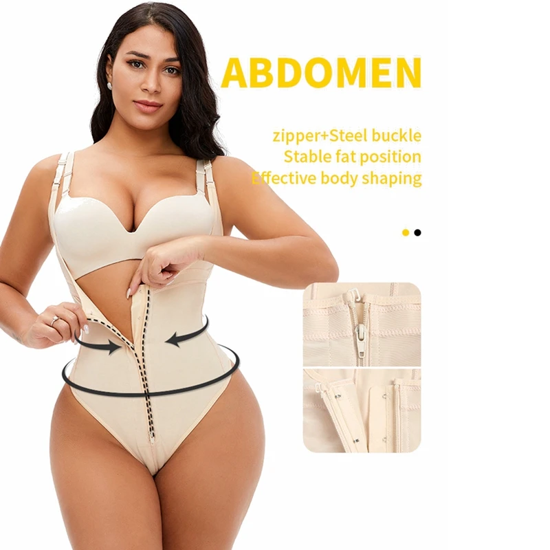 

Women Full Body Shapewear Skims Waist Thong Bodysuit Tummy Control Seamless Postpartum Body Girdle Butt Lifter Sexy Lingerie