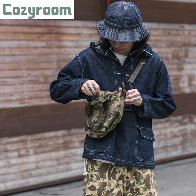 

Cozyroom USN Dungaree парка WW2 Submariner пуловер колода Smock военно-морской свободный крой