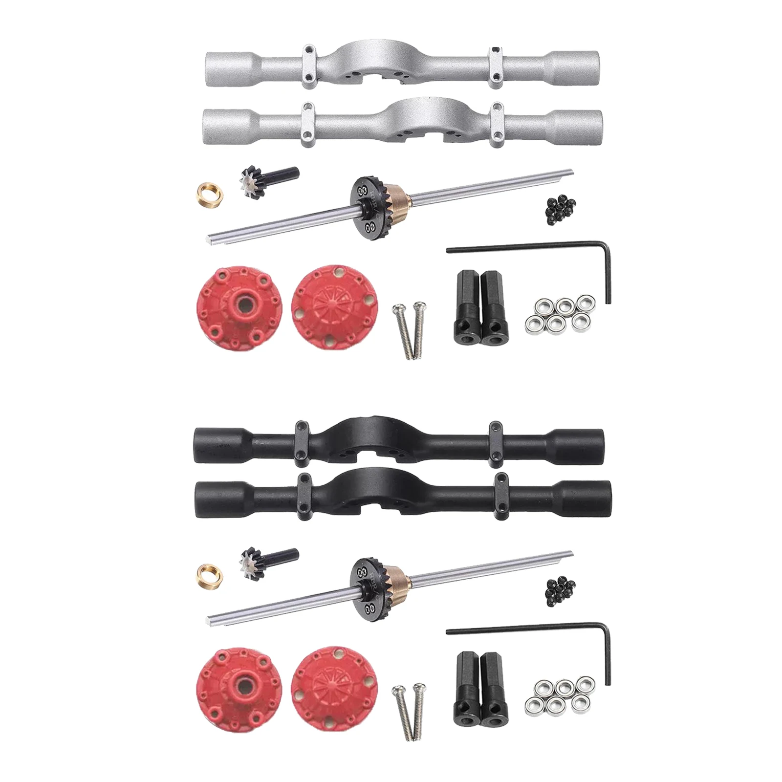 

WPL Upgrade DIY Modified Accessories Full Metal Spare Part Metal Shaft Rear Axle Fitting for D12 B14 B24 C14 C24 C34