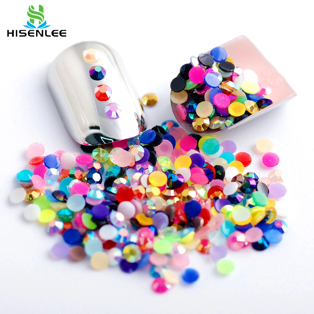 

1500pcs Size mixing Resin rhinestone AB Color Crystal Nail Art Tweezers Tool Kit Combination For Nail Jewelry DIY Design