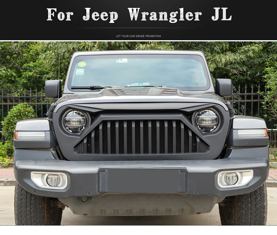 SHINEKA гоночная решетка для Jeep Wrangler JL+ Автомобильная Передняя гоночная решетка декоративная крышка для Jeep Wrangler JL модифицированные аксессуары