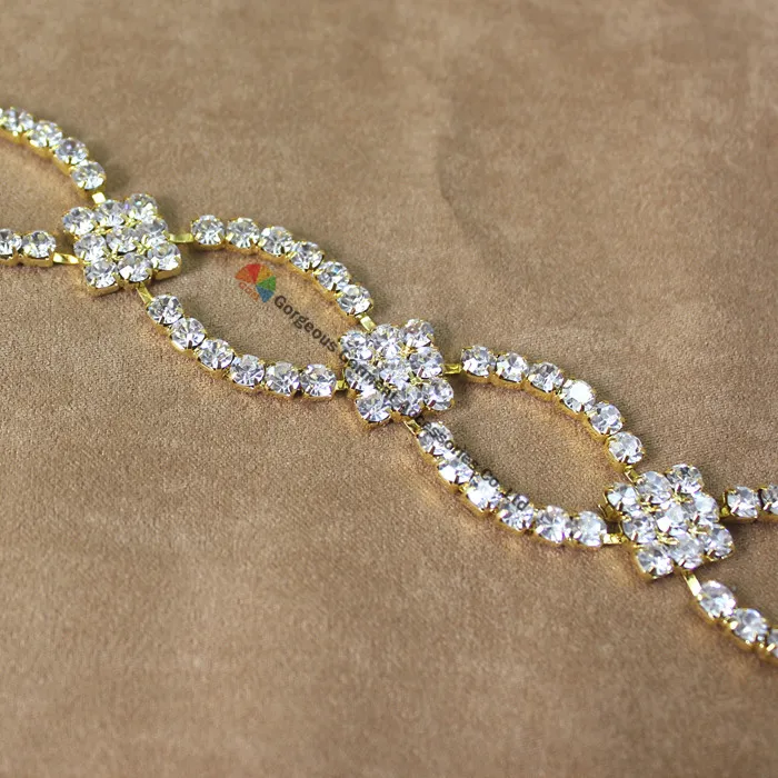 2 см Чешский прозрачный кристалл цепи горный хрусталь Кубок с маленькие круглые