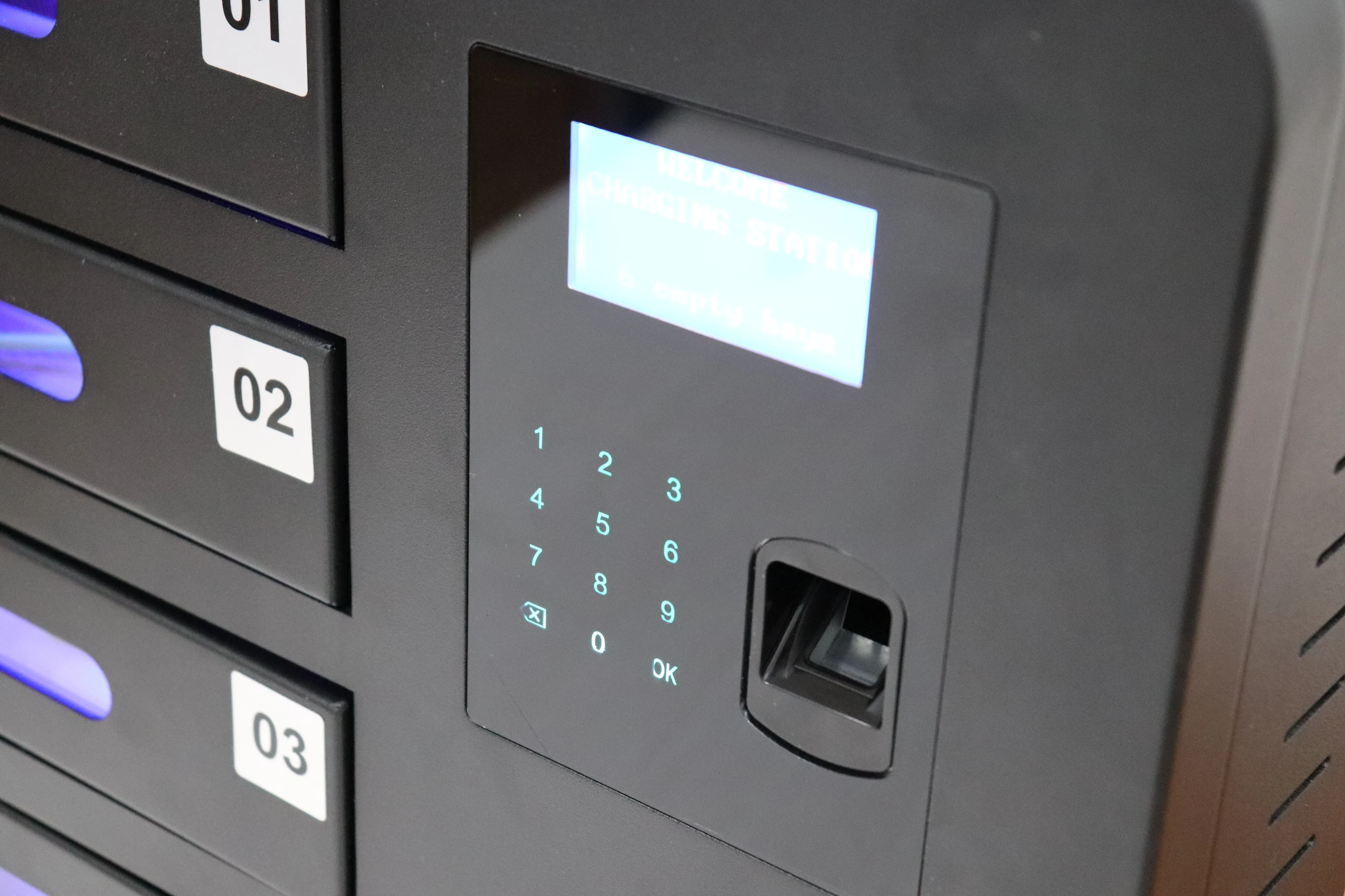 

Advertising carrier cell phone charger with LCD screen