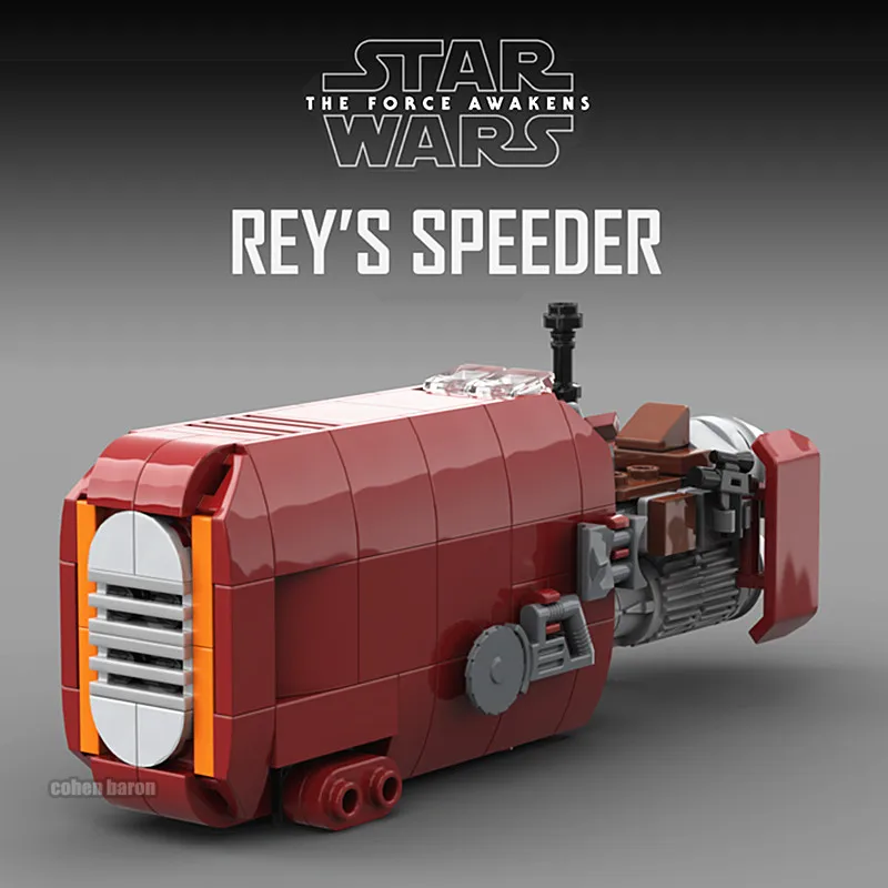 

168PCS Star Space Wars Rey's Speeder Mandalorian Model Building Block Diy Toys MOC Brick Educational Christmas Gift Kids