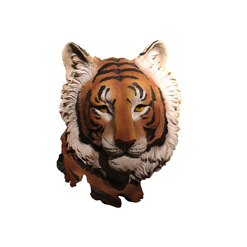 Имитация головы тигра из смолы настенное украшение бар клуб магазин одежды Ktv