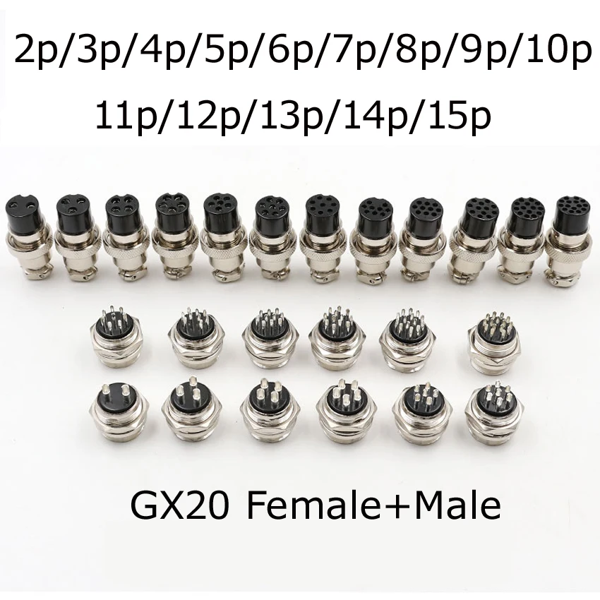 Новый GX12 GX16 GX20 2/3/4/5/6/7/8/9/10/12/14/15 контактов электрические разъемы Папа мама