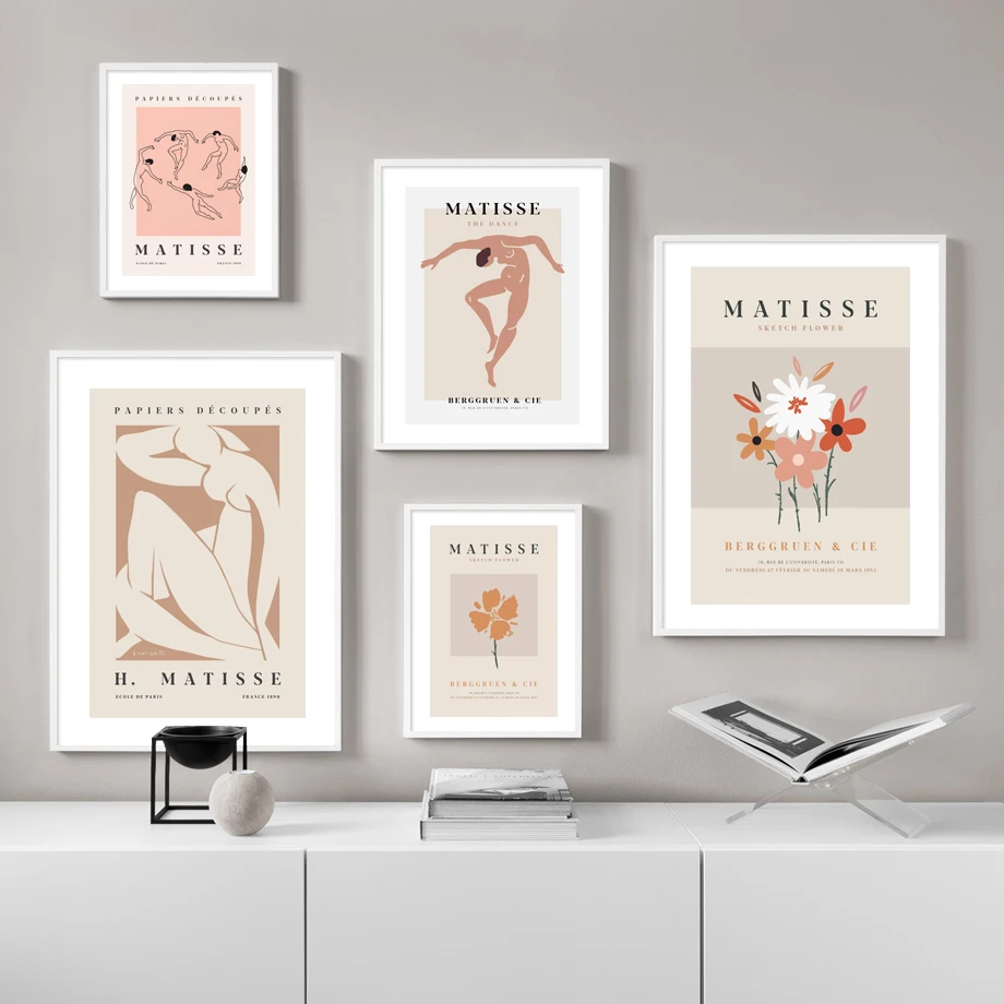 

Abstract Matisse Flowers Figure Body Art Line Wall Art Canvas Nordic PostersPainting And Prints Decor Pictures For Living Room