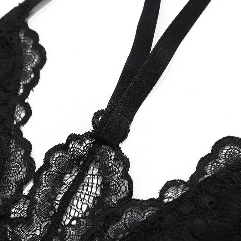 2019 Новый сексуальный женский цветочный прозрачный бюстгальтер с бретельками