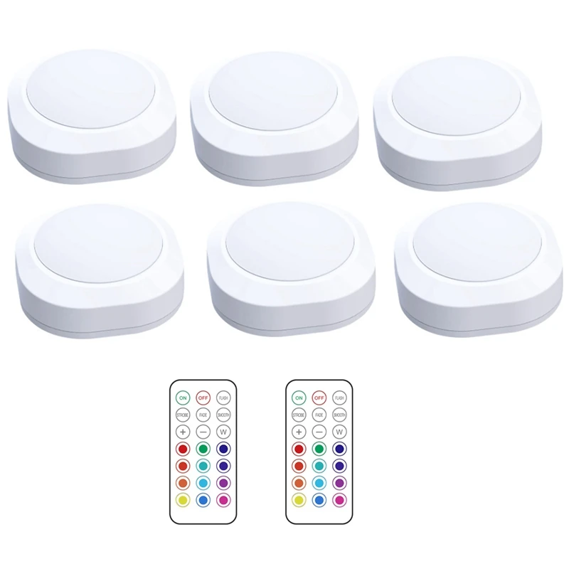 

Wireless Remote Control Night Light RGB 13 Color Atmosphere Lamp LED Wall Lights Decoration For Home Cabinet Bedroom