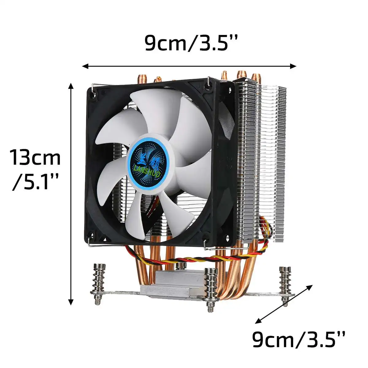 Кулер для процессора с медной трубкой 90 мм 3Pin Intel LGA 2011 X79 X99 299 | Компьютеры и офис