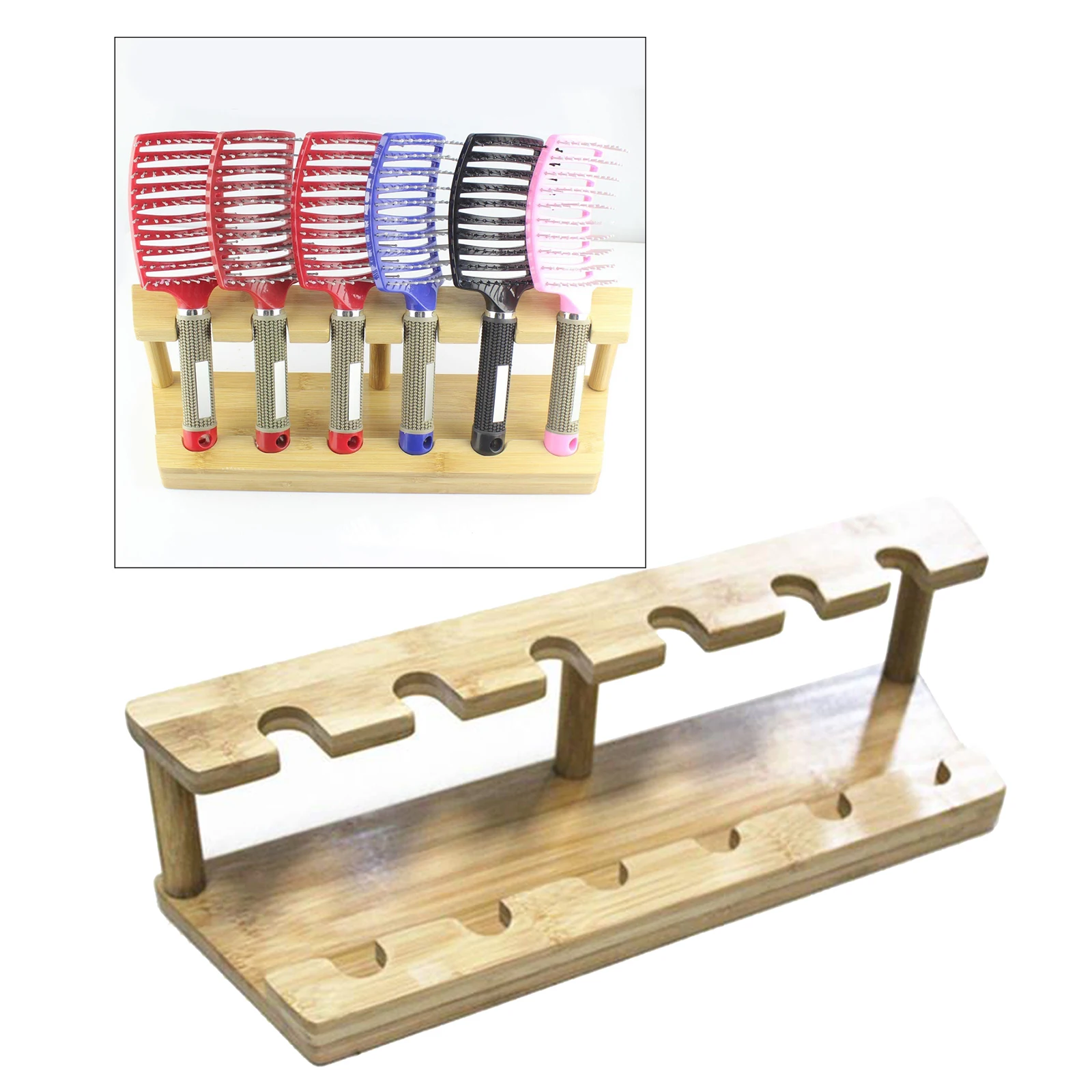 

Women Hair Brushes Comb Holder Ladies Salon Styler Hair Care Massage Brush Roller Comb Holder Home Decor