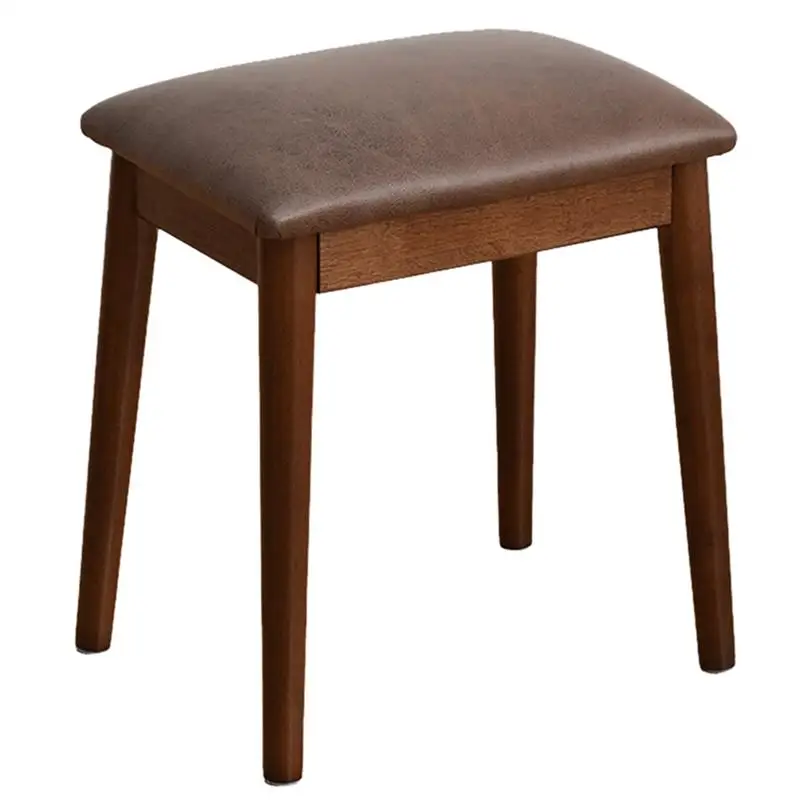 

Wooden Stool Household Dining Dressing Stool Women Girls Makeup Bench Stool