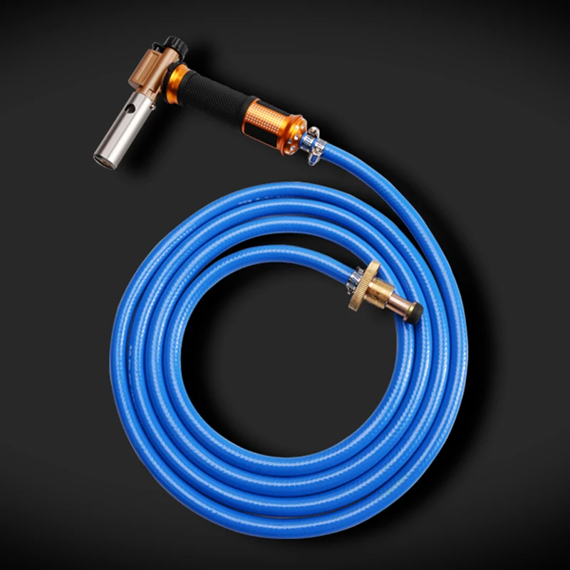 

Electronic Ignition Liquefied Gas Welding Torch Kit with Hose for Soldering Cooking Brazing Heating Lighting