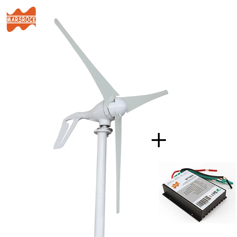 3 white blades AC12V/24 V 400W ветряной генератор небольшая ветряная мельница для домашнего использования, соответствует требованиям европейских директив, в частности касательно содержания вредных веществ - Цвет: 3 white blades