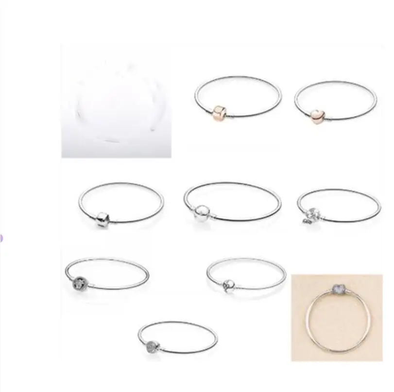 Женский браслет-змея из серебра 925 пробы с застежкой в виде Розы | Украшения и