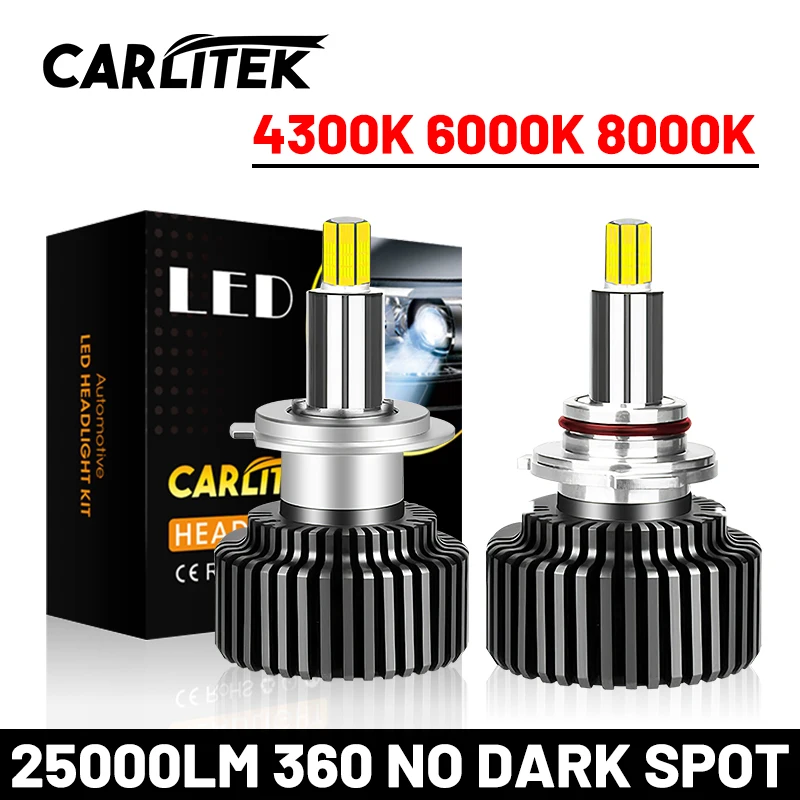 H1 H7 Led 25000LM H8 HB3 9005 HB4 Автомобильные фары H4 Hi/Lo 9012 HIR2 H11 Противотуманные 60 Вт Mini 360